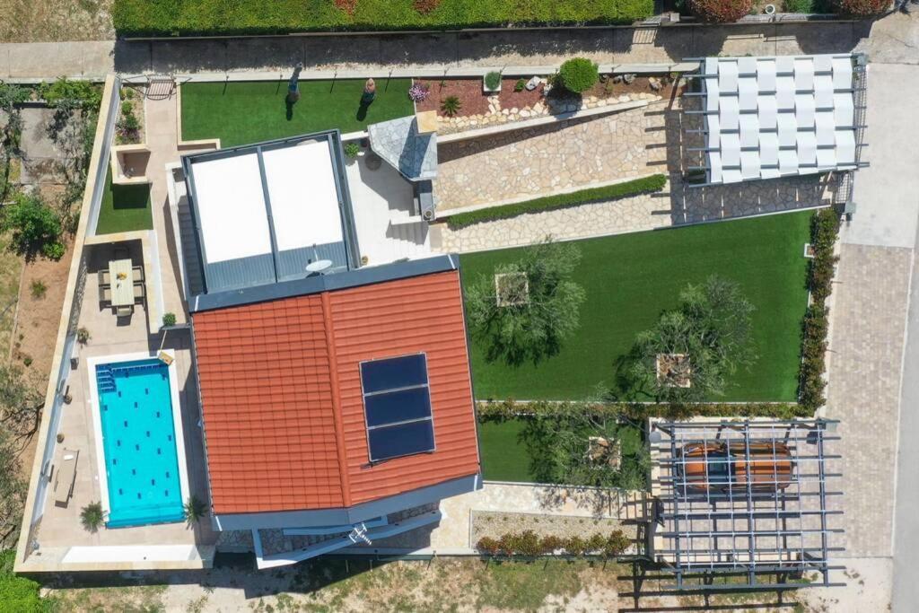 Apartment Vala, 4*, Sea View & Private Heated Pool Pridraga Exterior photo